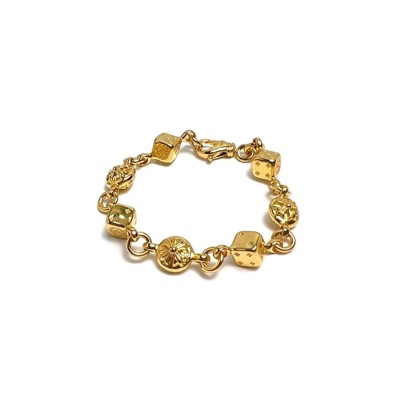 CHROME HEARTS GOLD DICE BRACELET